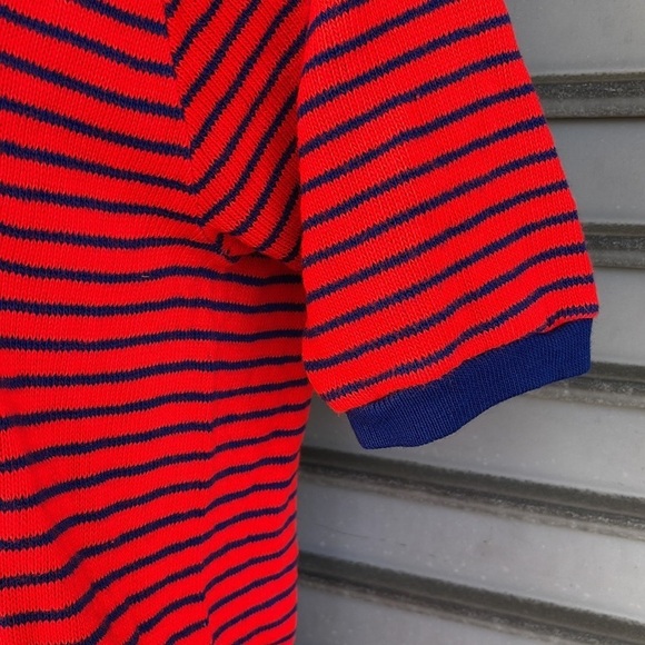 Creslan Casual Red Blue Strip Sweater Top Size XL - Picture 5 of 8